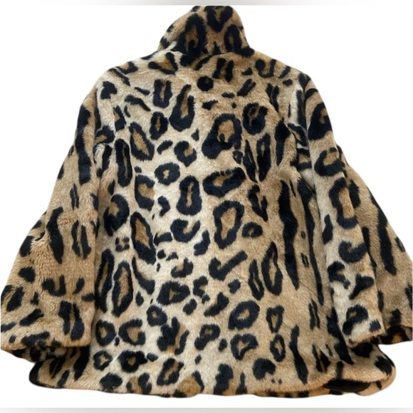 asos brand cheeta fur coat size 10 NNT - Picture 14 of 15